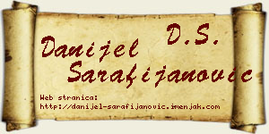 Danijel Sarafijanović vizit kartica